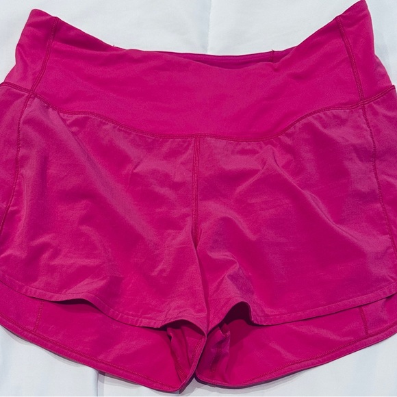 Sonic Pink Lululemon Speed Up High-Rise Lined Short 4” - size 8 - Picture 7 of 10